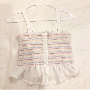 Multi color striped top
